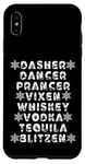 iPhone XS Max Dasher Dancer Prancer Vixen Spirits Funny Christmas List Case