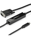 StarTech.com Adaptateur USB-C vers VGA 1m - Câble Vidéo Actif USB Type C 1920x1200/1080p Compatible Thunderbolt 3