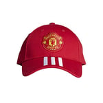 adidas MUFC Baseball Cap - Reared/White, OSFW