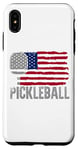 iPhone XS Max Pickleball American Flag July 4 Independence Day Case