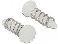 DELOCK – Snap Rivet for heat sink - set 10 pieces white (18272)