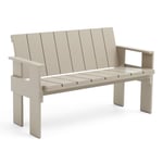 HAY - Crate Dining Bench - London fog - Puutarhapenkit - Gerrit Rietveld - Harmaa - Puu