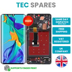 Huawei P30 Pro (2019) Black Replacement OLED LCD Touch Screen Display Frame UK