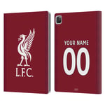 CUSTOM PERSONALISED LIVERPOOL FC 2022/23 KIT PU LEATHER BOOK CASE FOR APPLE iPAD