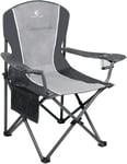 ALPHA CAMP Camping Folding Chair for Heavy People Portable Heavy Duty Chair Sup