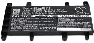 Batteri till 0B200-01800000 för Asus, 7.6V, 5000 mAh