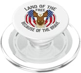 USA Eagle Land of the Free à cause du Brave Memorial PopSockets PopGrip pour MagSafe