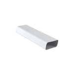 La Ventilazione - Tube Ventilation pvc Blanc Rectangulaire - 150 x 70 mm - Barre de 1 m - First Plast