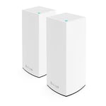 Linksys Système WiFi 6 Mesh double bande Atlas Pro 6 AX5400 (routeur WLAN, jusqu'à 500 m2, pour plus de 60 appareils, pack de 2, blanc)