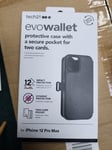 Tech21 EvoWallet for iPhone 12 Pro Max - Smokey/Black Multi-Drop Protection