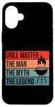 iPhone 16 Plus BBQ Smoker Grill Master The Man Myth Legend Retro Vintage Case