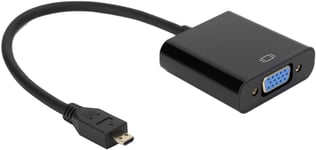 Convertisseur Vidéo Micro Hdmi Vers Vga 1080P, Convertisseur Vidéo Micro Hdmi Vers Vga, Convertisseur Vidéo 1080P, Pour Raspberry Pi 4B Raspberry Pi 4 Convertisseur Vga(Micro Hdmi [VID062491]