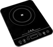 QUEST 35839 33 cm Electric Hob - Black, Black