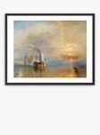 John Lewis Joseph Mallord William Turner 'The Fighting Temeraire' Framed Print & Mount, 62 x 82cm, Orange/Multi