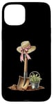 Coque pour iPhone 15 Plus Pelle de jardinage avec nœud Coquette pour la fête des mères