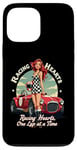 iPhone 13 Pro Max Racing Hearts, One Lap At A Time Pinup Case