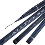 JIE KE Fishing Gear Set Portable Telescopic Fishing Rod Pole Folding Carbon Silverfish Light and Resistant Fishing Rods Best Gift (Size : 12M)