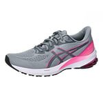 ASICS Women's GT-1000 12 Sneaker, Sheet Rock/HOT Pink, 10 UK