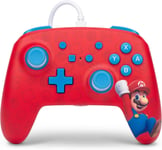 Manette Filaire Améliorée Pour Nintendo Switch, Modèle Switch Oled Et Nintendo Switch Lite, Accessoire De Jeu, Manette De Jeu, Manette Filaire, Sous Licence Officielle - Woo-Hoo! Mario