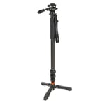 3 Legged Thing Legends Lance 2.0 Monopod Kit with DOCZ2 Foot Stabiliser &amp; AH Trinity Darkness, Matte Black | ✅ Black Friday Deals