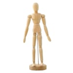 Wooden Art Model Ornaments Doll Joint Hands Home Desktop Decor Person 20cm