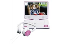 Lenco Dvp-910, Bærbar Dvd-Spiller, Konvertibel, Sort, Rosa, Cd, Dvd, 22,9 Cm (9"), Tft