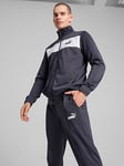 Puma Men's Poly Tracksuit - Grey, Grey, Size M, Men