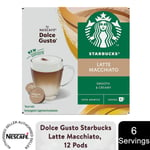 Nescafe Dolce Gusto Starbucks Coffee Pods Caps Box of 12 Latte Macchiato