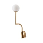 Pholc - Mobil 46 Vegglampe Hardwired Brass/Opal