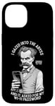 Coque pour iPhone 14 Une drôle de philosophie de Nietzsche plongée dans l'abîme Mot de passe Wi-Fi