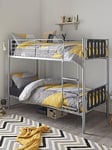 Very Home Cyber Metal Bunk Bed (Can Be Split Into 2 Beds) With Mattress Options (Buy &Amp; Save!) - Bunk Bed Frame Only