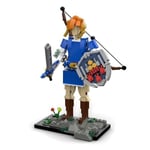 Buildmoc Zeldaing Wild Breath Link Kass Bird Master Sword Keeper MOC Set Rakennuspalikat Sarjat Lelut lapsille Lapsille Lahjat Lelu