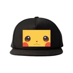 Snapback Keps | Bekväm och Justerbar för Vuxna Pikachu Svart V