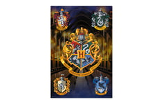 Poster Harry Potter Hogwarts Sköldar