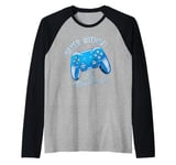 Never Without My Controller Retrogaming Video Game Gift Raglan Baseball Tee