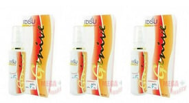 3x Genive Hair Serum Fast Long Hair Stimulator Stimulating Growth Hair Serum 60g