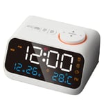 1X(FM Radio LED Alarm Clock for Bedside  . Digital Table Calendar with8519