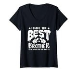 Womens I Have the Best Brother He Bought Me This Shirt Family V-Neck T-Shirt