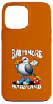 Coque pour iPhone 13 Pro Max Baltimore Maryland Seagull French Fries Souvenir drôle