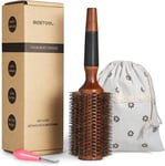 round  Brush  for  Blow  Drying ,  Boar  Bristle  round  Hair  Brush  with  Wood