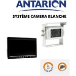 Antarion - Pack Camera de recul écran de 7 pouces blanche