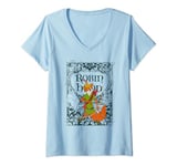 Disney Robin Hood Retro Vintage Distressed V-Neck T-Shirt