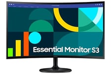 SAMSUNG Écran PC S30GD, Taille 27", Dalle IPS, Résolution FHD (1920x1080), 100Hz, VESA 100 x 100, Contraste 1000:1, Eye Saver Mode, Flicker Free, HDMI (1,4), S27D302GAUXEN