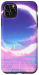 iPhone 11 Pro Max Dream Crescent Moon Dreamy Night Sky Vaporwave Aesthetic Case