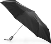 Totes Parapluie Titan coupe-vent à ouverture automatique avec NeverWet, noir uni, Taille unique, Grand parapluie Titan avec ouverture et fermeture automatique