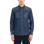 T-shirt Replay  Chemise Western En Denim Bleu Fonc