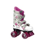 New Phoenix Pink/White Quad Roller Skates