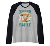 Frisbee Disc Golf Driving With Style Raglan Baseball Tee