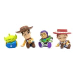 4pcs Toy Story 4 Woody Buzz Lightyear Jessie 1.57'' Mini Figure Toy Kids Gift