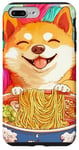 Coque pour iPhone 7 Plus/8 Plus Shiba Inu Hair Ramen Mignon Chien Kawaii Anime Art